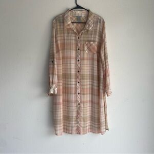 Plaid Button Down Dress